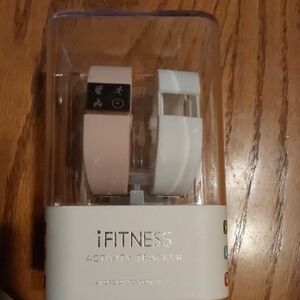 Activity Tracker in Pink and White